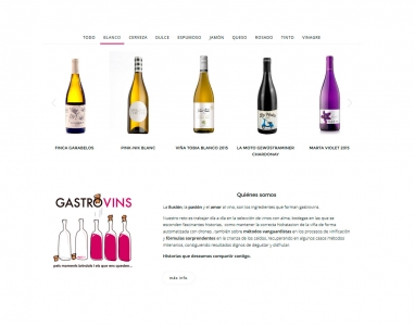 Diseño de tienda virtual para venta de vinos