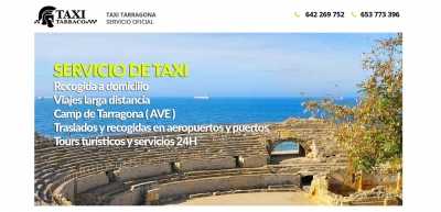 Diseño web para Taxi Tarraco en Tarragona