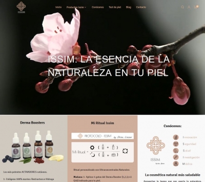 Diseño web para tienda de cosmética ecológica y vegana en salou