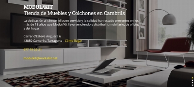 Diseño web empresa de muebles en Cambrils y venta Colchones