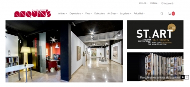 Diseño web galería de arte Anquins en Reus