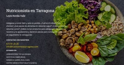 Diseño web para nutricionista en Tarragona