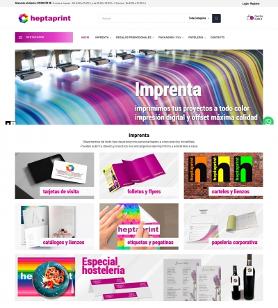 Diseño web para Imprenta en Barcelona