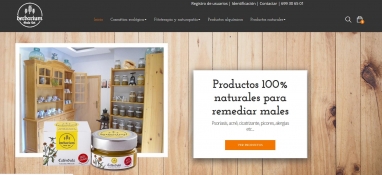Diseño de tienda virtual para Herbolario Online en Tarragona