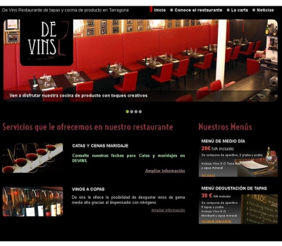 Diseño de página web para restaurante en Tarragona