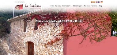 Diseño de página web para casa rural en Tarragona y blog
