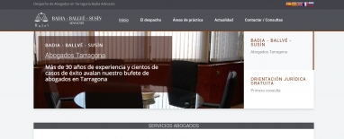 Diseño de página web para bufete de abogados en Tarragona