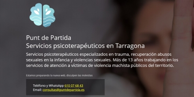 Diseño Web psicologa en Tarragona especializada en violencia y abusos sexuales